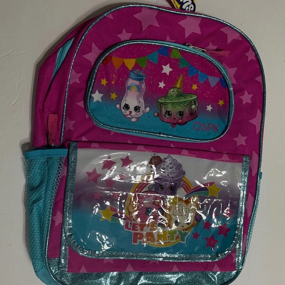 Shopkins Let’s Party Large Backpack 16" Tall, New with tag - Picture 1 of 5